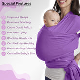 Baby Essential Hands Free Baby Carrier for Toddler (Deep Purple)